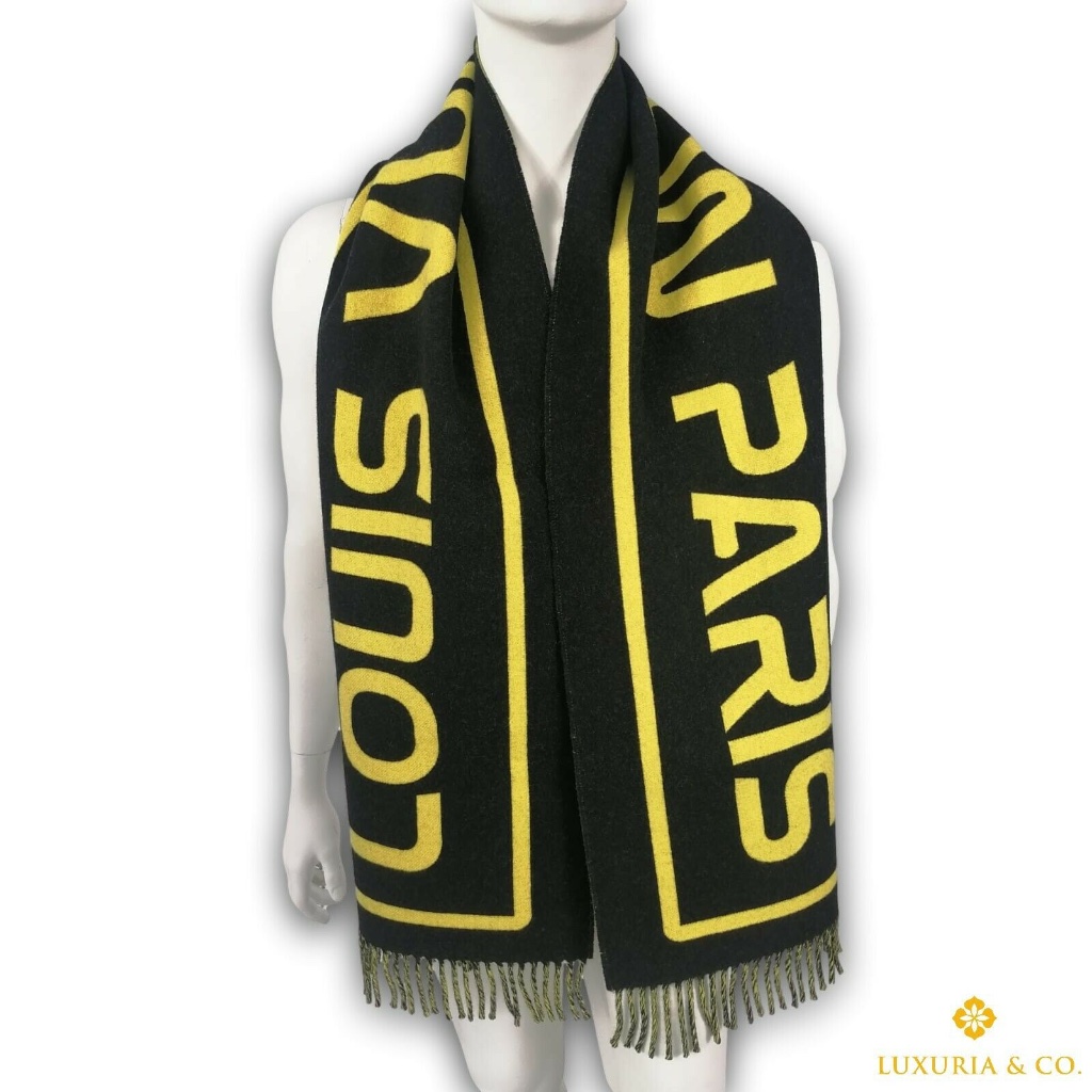 New Authentic Louis Vuitton Wool Cashmere City Gravity Scarf
